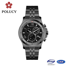 Polucy Chronograph Schwarz Farbe Herrenuhren Sport